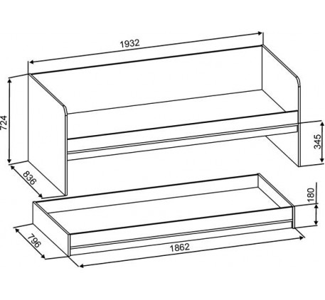 Выдвижная кровать для двоих детей схема сборки